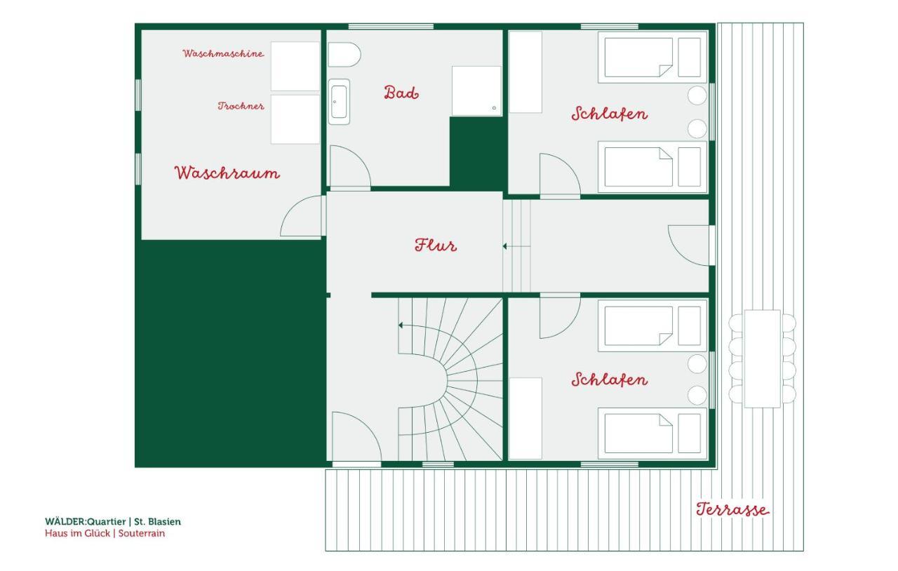 Villa WÄLDER: Quartier Haus im Glück St. Blasien Exterior foto